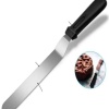 2li Set Hamur Şekillendirici Eğik Pasta Spatulası +Metal Hamur Kesici Kazıyıcı Spatula