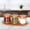 Bronz Baharat Seti Lüx 3lü Set