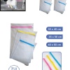 Biomak® 3&amp;#39;lü Çamaşır Yıkama Filesi Set Renkli Fermuarlı Pratik Çamaşır Yıkama Filesi Seti 3 Boy
