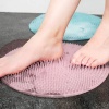 Biomak® Silikon Fırçalı Banyo Masaj Matı ve Ayaklar için Topuk Masaj Paspası