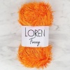 Biyomak® Loren Furry Turuncu El Örgü İpi - RF103 - 34065