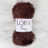 Biomak Loren Furry Kahverengi El Örgü İpi - RF093 - 34064