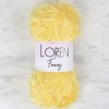 Biomak Loren Furry Sarı El Örgü İpi - RF048 - 34059