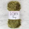 Biomak Loren Furry Yeşil El Örgü İpi - RF044 - 34058