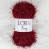 Biomak Loren Furry Bordo El Örgü İpi - RF026 - 34054