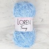 Biomak Loren Furry Bebe Mavisi El Örgü İpi - RF007 - 34046