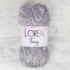Biomak Loren Furry Gri El Örgü İpi - RF006 - 34045