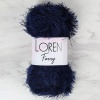 Biomak Loren Furry Lacivert El Örgü İpi - RF005 - 34044