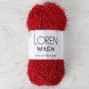 Biomak Loren Wash Kırmızı El Örgü İpi - R003 - 34027