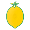 Biyomak® Limon Figürlü Kaydırmaz Kesme - Doğrama Panosu