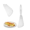 Biyomak® Omlet Krep Spatulası Balerin Saplı Metal Krep Omlet Çevirici