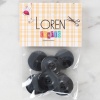 Biomak Loren Crafts 8li Düğme Koyu Gri - 1122