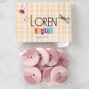 Biomak Loren Crafts 8li Düğme Pembe - 1123