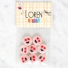 Biomak Loren Crafts 8li Gülen Yüz Düğme - 1022