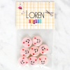 Biomak Loren Crafts 8li Gülen Yüz Düğme - 1023