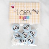 Biomak Loren Crafts 8li Panda Düğme - 1059