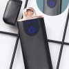 Biomak Kapaklı Işıklı  USB Şarjlı Çakmak Alevsiz Elektronik Çakmak Rüzgarda Sönmez Kablo Dahil