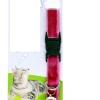 Biomak Kadife Dokulu Ayarlanabilir Çıngıraklı Kedi Tasması