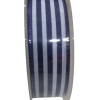 Biomak® Tafta Çizgi Desen Kurdele 25 mm Lacivert 10 Metre