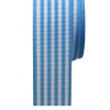 Biomak® Tafta Çizgi Desen Kurdele 25 mm Mavi 5 Metre