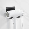 Biomak Siyah Güçlü Yapışkanlı Fön Makine Askısı Tutucu Banyo Askısı