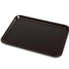 Biomak® 10 Adet Siyah Midi Boy Plastik Servis Tepsisi  Kırılmaz Lokanta Büfe Fast Food Kullanım (44x32 Cm)