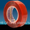 Biomak Çift Taraflı Akrilik Silikonize Bant 18 mm x 2 metre Kırmızı VHB