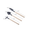 Biomak® 3 Parça Mini Bitki Hobi Seti - Bahçe Saksı Sukulent  Bakım Çapa-Tırmık-Kürek
