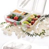 Biomak® Takeaway Ergonomik Çatal Bıçaklı Pratik Yoğurt Saklama Kabı