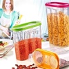 Biomak® 2 Kapaklı Ölçekli Erzak Kuru Gıda Saklama Kutusu Kabı - 1,7 Litre - SA935