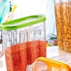 Biomak® 2 Kapaklı Ölçekli Erzak Kuru Gıda Saklama Kutusu Kabı - 1,7 Litre - SA935