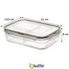 Biomak® 3 Bölmeli Kilitli Kapaklı 1 Litre Erzak Saklama Kabı LC-510