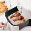 Biomak® 250 Adet Air Fryer Pişirme Kağıdı Tek Kullanımlık Hava Fritöz Yağ Geçirmez Yapışmaz Gıda Pişirme Kağıdı Delikli Kare Model