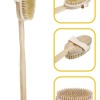 Biomak® Doğal At Kılı Selülit Karşıtı Sapı Çıkabilen Ahşap Banyo Fırçası