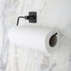 Biomak® Kendiliğinden Yapışkanlı Siyah Paslanmaz Metal Rulo Havluluk Aparat