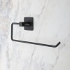 Biomak® Kendiliğinden Yapışkanlı Siyah Paslanmaz Metal Rulo Havluluk Aparat