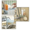 Biomak® Musluğa Takılan Sünger Havlu Askılı Sabun Hazneli mutfak Banyo Lavabo Düzenleyici Organizer