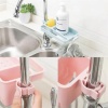 Biomak® Musluğa Takılan Sünger Havlu Askılı Sabun Hazneli mutfak Banyo Lavabo Düzenleyici Organizer
