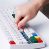 Biomak® Çok Amaçlı Kırmızı Hassas Fırça Başlıklı  Bilgisayar Laptop Temizleme Fırçası