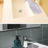 Biyomak® Lavabo İçin Silikon Esnek Mat Musluk Sapı Damlama Tutucu Raf Mutfak Tezgahı Sıçrama Koruma