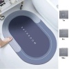 Biomak® Sihirli Süper Su Emici Kaymaz Tabanlı Oval Paspas 40*60 cm