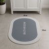 Biomak® Sihirli Süper Su Emici Kaymaz Tabanlı Oval Paspas 40*60 cm