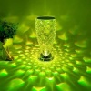 Biomak® Balık Süzgeç Model USB Şarjlı Kumandalı 16Farklı Işık Modlu Masa Üstü Kristal Akrilik Led
