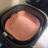 Biomak® Renkli Isıya Dayanıklı Yıkanılabilir Silikon Fırın  Airfryer Kare Model Pişirme Matı 20 cm