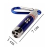 Biomak®  3 Fonksiyonlu Kırmızı Beyaz Işıklı Led Lazer Kedi Köpek Oyuncak Anahtarlık