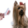 Biomak® Paslanmaz Evcil Hayvan Kedi Köpek Tüy Tarama Toplama Fırçası Kolay Temizlenir Bakım Aleti