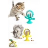 Biomak® Vantuzlu Zilli İnteraktif Dönebilen Mama Kaplı Renkli Eğlenceli Eğitici Kedi Oyuncağı