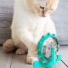 Biomak® Vantuzlu Zilli İnteraktif Dönebilen Mama Kaplı Renkli Eğlenceli Eğitici Kedi Oyuncağı