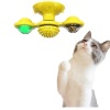 Biomak® Pet Malzemeleri Vantuzlu Fırıldak Toplu Dönen Şeffaf Depo Tasarım İnteraktif Kedi Oyuncağı