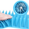 Biomak® Silikon Jel Fırçalı Kedi Köpek Pati Ayak Yıkama Temizleme Kovası (Küçük)